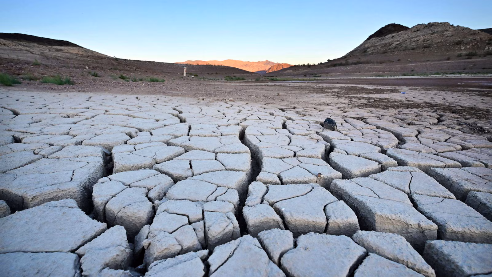 Dried riverbed - water scarcity